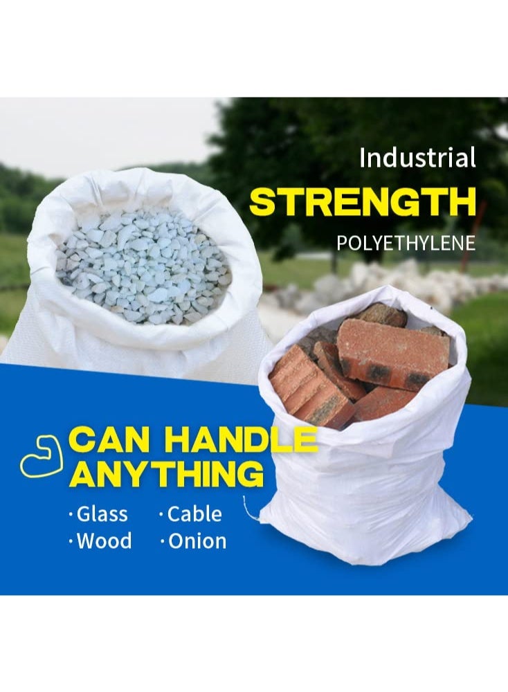 20 Packs Polypropylene Woven UV Sandbags, Empty Flood Protection Bags 18.9" x 29.5" - Image 4