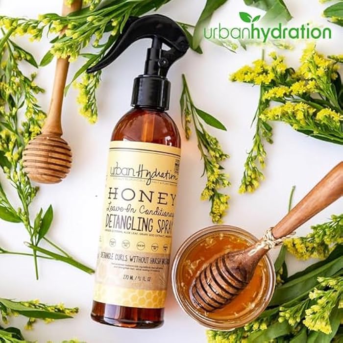 Urban Hydration Honey Health and Repair Hair Detangler | Sulfate, Paraben and Dye Free, Detangles, Prevents Breakage, Tames Frizz, and Repairs Damage for Smooth and Shiny Hair, 9.1 Fl Ounces - Image 5