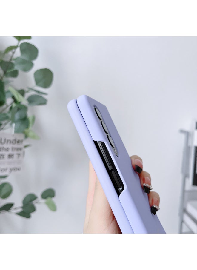 Generic For Samsung ZFOLD6 5G Mobile Phone Case ZFOLD4/W23 Official All-inclusive Liquid Silicone Case ZFOLD2-Color:Light Blue-Applicable Model:Samsung ZFOLD3/W22  - Image 4
