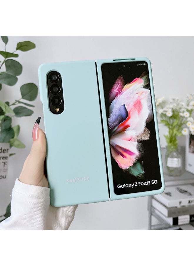 Generic For Samsung ZFOLD6 5G Mobile Phone Case ZFOLD4/W23 Official All-inclusive Liquid Silicone Case ZFOLD2-Color:Light Blue-Applicable Model:Samsung ZFOLD3/W22  - Image 1
