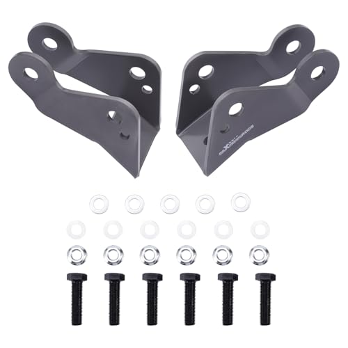 Tuningsworld 3”- 5” Shock Extenders for Chevy Silverado C1500, for GMC Sierra C1500 2WD 1988-1998, Rear Shocks Drop Lowering Extension Brackets - Image 1