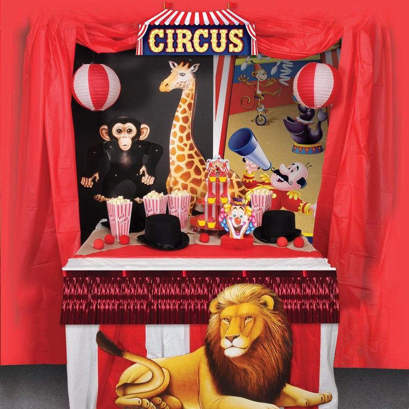 Beistle Red Metallic Fringe Drape â€“ 1-Ply Hanging Curtain Decoration, Shimmer Fringe for Parties, Parades, Doorways, Tables, Porches, Float Skirting, Stage Backdrops, and Event DÃ©cor, 15" x 10' - Image 4