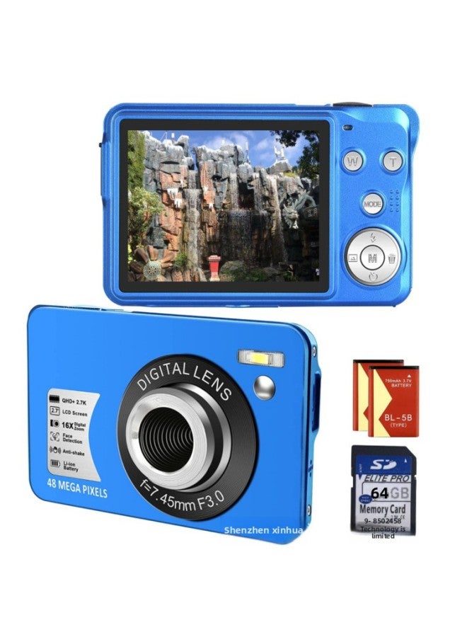 Generic E-Commerce Best Selling Chinese Version 48 Million Pixel Ordinary Digital Camera Camera DC550S Student Card Machine-Body Color:Standard Black  - Image 2