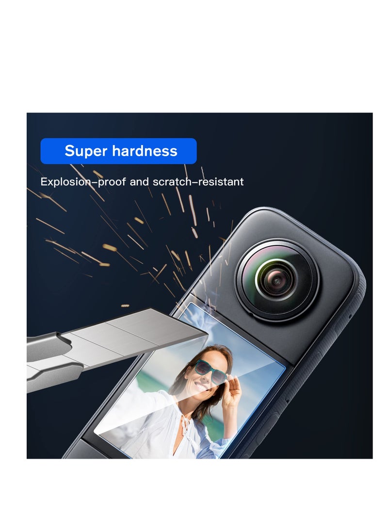 SYOSI Curved Screen Protector for Insta360 X3, Flexible TPU Curved Film Screen Protector Compatible with Insta360 X3 Accessors (4 Pack) - Image 4