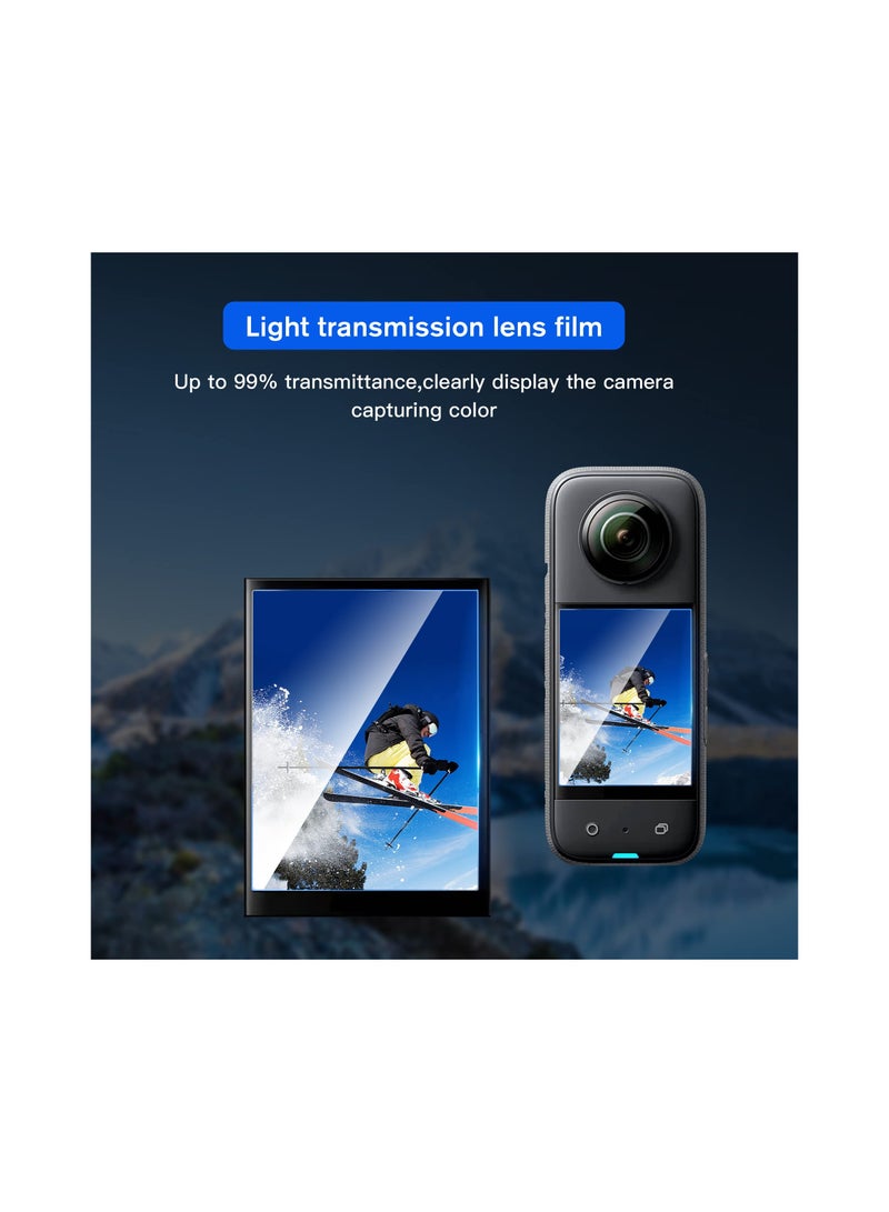 SYOSI Curved Screen Protector for Insta360 X3, Flexible TPU Curved Film Screen Protector Compatible with Insta360 X3 Accessors (4 Pack) - Image 3