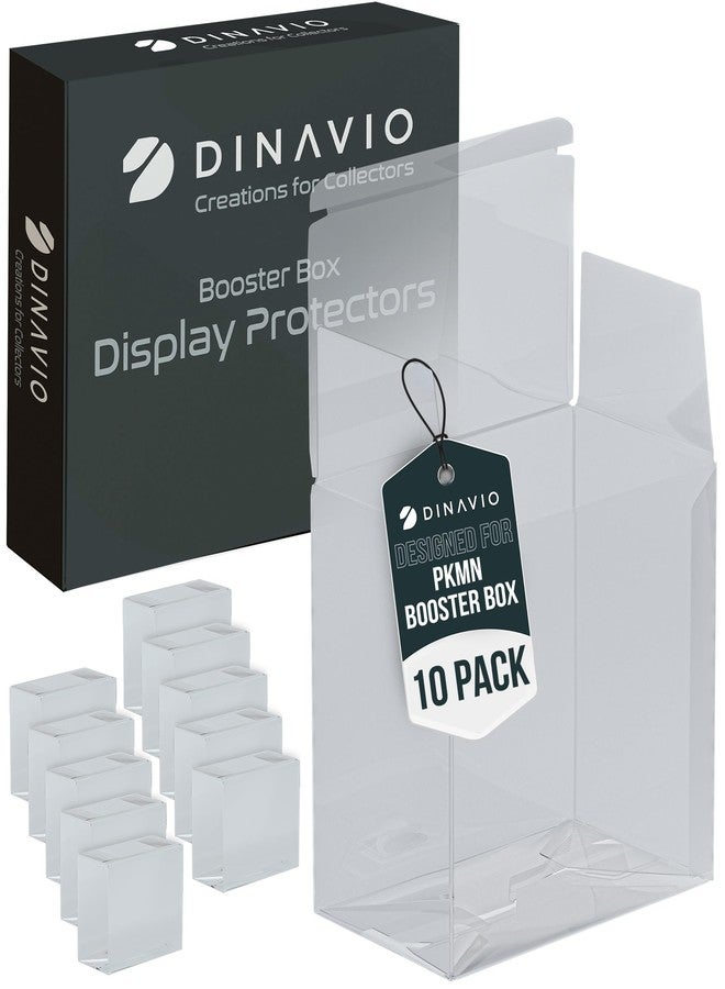 Dinavio Crafthouse Plastic PKMN Booster Box Protector 10 Pack - Booster Box Case Display Protectors - Compatible with English PKMN Booster Boxes - 0.5mm Thick (Pack of 10) - Image 2