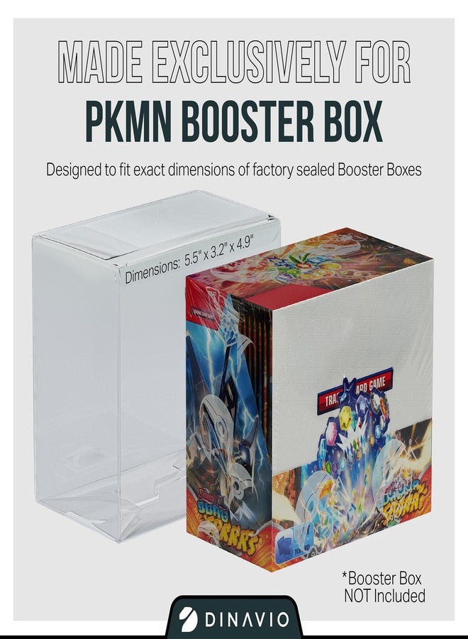 Dinavio Crafthouse Plastic PKMN Booster Box Protector 10 Pack - Booster Box Case Display Protectors - Compatible with English PKMN Booster Boxes - 0.5mm Thick (Pack of 10) - Image 3