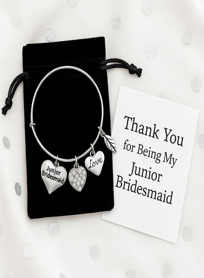 إنفينيتي كوليكشن سوار وصيفة العروس الصغيرة من مجموعة إنفينيتي، مجوهرات وصيفات العروس الصغيرة - هدية لوصيفات العروس الصغيرات، هدايا لطلب وصيفة العروس، هدايا لصندوق الاقتراح، هدايا لحفل الزفاف - Image 4