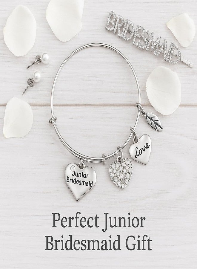 إنفينيتي كوليكشن سوار وصيفة العروس الصغيرة من مجموعة إنفينيتي، مجوهرات وصيفات العروس الصغيرة - هدية لوصيفات العروس الصغيرات، هدايا لطلب وصيفة العروس، هدايا لصندوق الاقتراح، هدايا لحفل الزفاف - Image 3