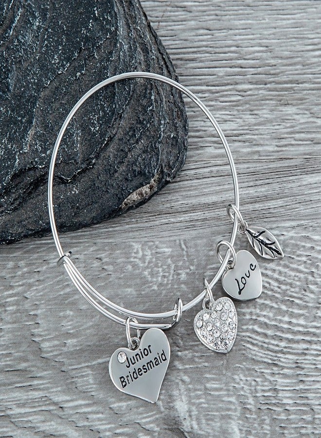 إنفينيتي كوليكشن سوار وصيفة العروس الصغيرة من مجموعة إنفينيتي، مجوهرات وصيفات العروس الصغيرة - هدية لوصيفات العروس الصغيرات، هدايا لطلب وصيفة العروس، هدايا لصندوق الاقتراح، هدايا لحفل الزفاف - Image 5