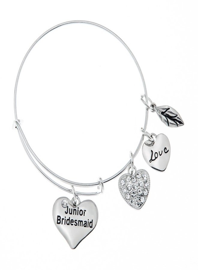 إنفينيتي كوليكشن سوار وصيفة العروس الصغيرة من مجموعة إنفينيتي، مجوهرات وصيفات العروس الصغيرة - هدية لوصيفات العروس الصغيرات، هدايا لطلب وصيفة العروس، هدايا لصندوق الاقتراح، هدايا لحفل الزفاف - Image 1