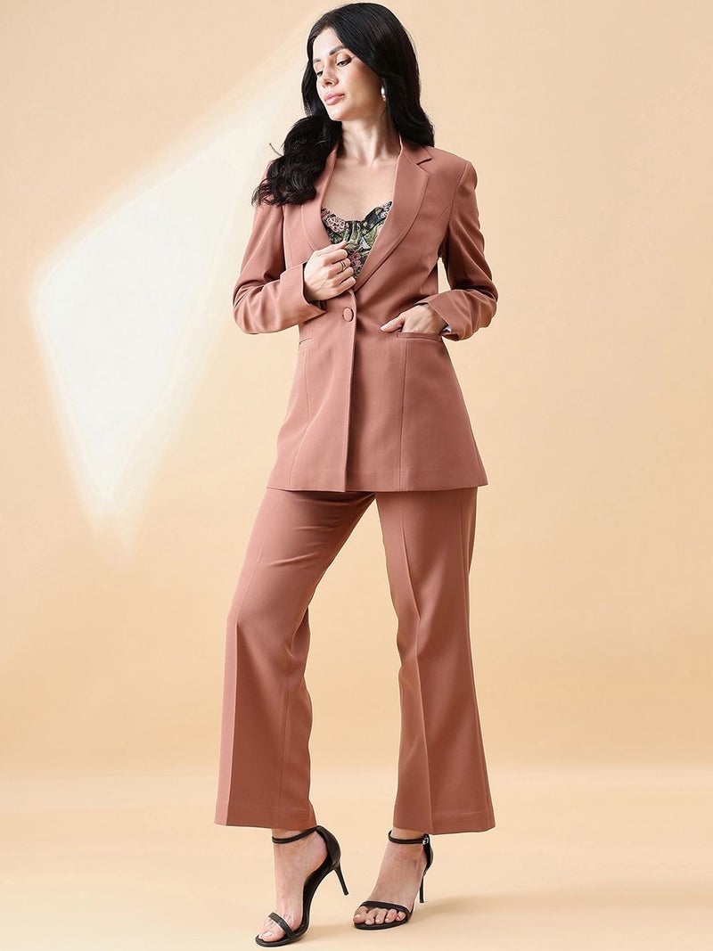 Powersutra Notch Collar Stretch Pant Suit for Women - Image 4