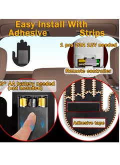 BUYCO Glowgesture Car Hand Sign LED Light: Fun Finger Lights for Car, Remote Control, Road Rage, LED Stickers for Car Window, Car Window Lights  - Image 4