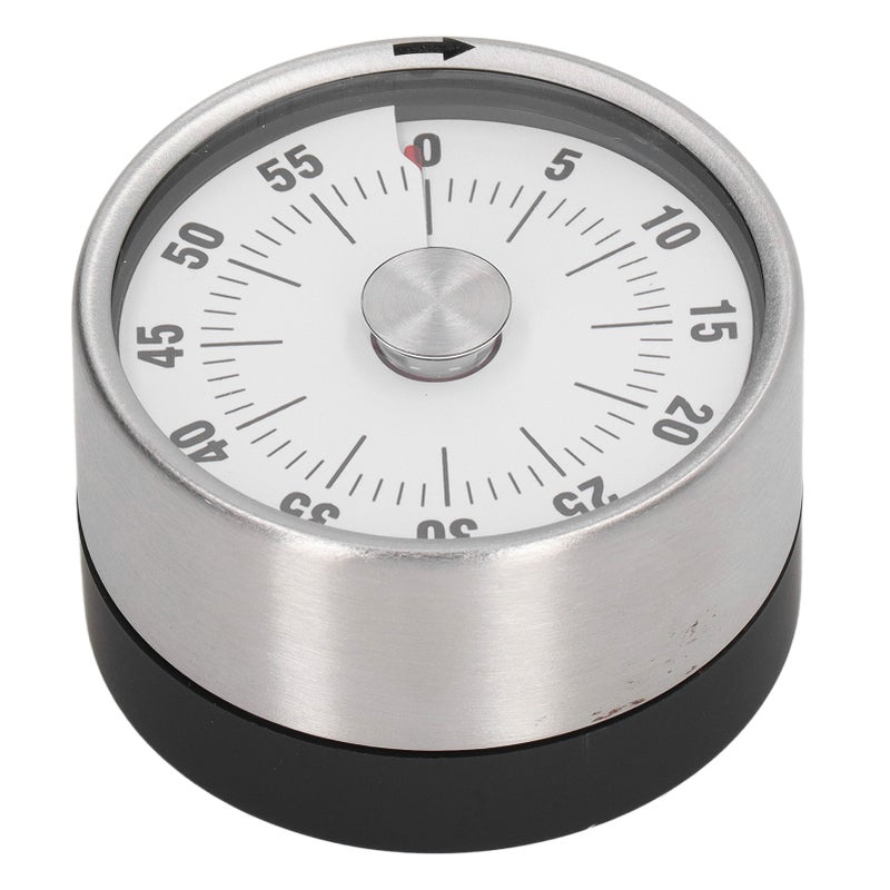 Magnetic Timer Magnet Design Stainless Steel 70db Alert High Accuracy Visual Timer for Kitchen Cooking Management White - Image 1