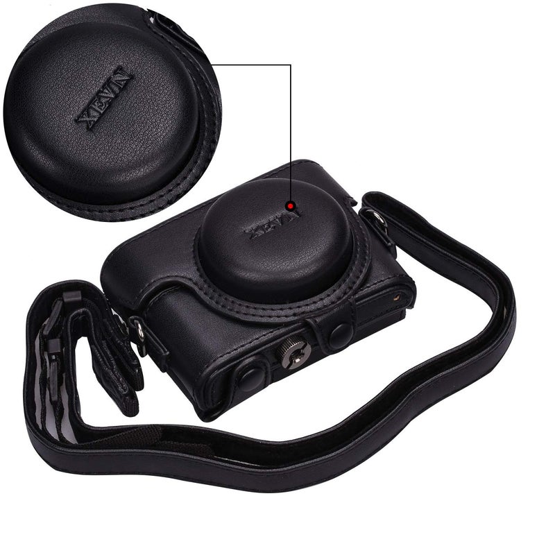 Hargedis حقيبة حماية كاميرا جلدية Hargedis XEVN Sony RX100 لجهاز DSC-RX100 مارك II، III، IV، V، VI، VII M6 5A M3 مع حزام كتف - Image 2