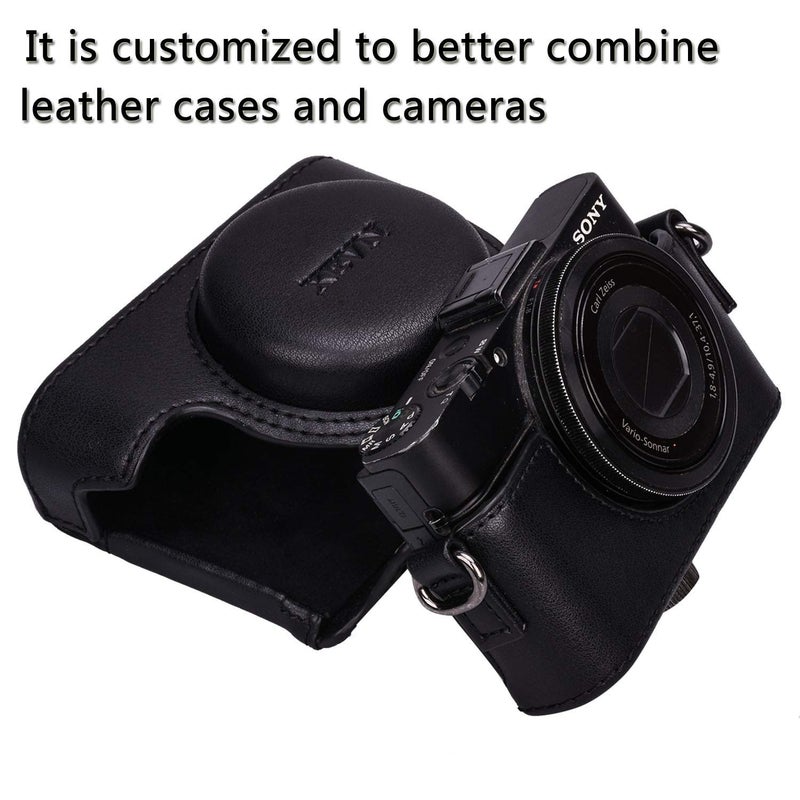 Hargedis حقيبة حماية كاميرا جلدية Hargedis XEVN Sony RX100 لجهاز DSC-RX100 مارك II، III، IV، V، VI، VII M6 5A M3 مع حزام كتف - Image 4