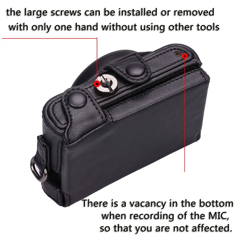 Hargedis حقيبة حماية كاميرا جلدية Hargedis XEVN Sony RX100 لجهاز DSC-RX100 مارك II، III، IV، V، VI، VII M6 5A M3 مع حزام كتف - Image 5