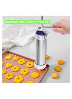 Cookie Press Gun Kit, Stainless Steel Biscuit Press Maker with 20 Decorative Molds and 4 Nozzles, Homemade Baking Biscuit Tool, Cookie Press for Baking, DIY and Decoration - pzsku/Z669877DDCC997E2392E4Z/45/_/1706606781/238eb4e9-02bb-41fc-8b49-313372358be1