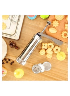 Cookie Press Gun Kit, Stainless Steel Biscuit Press Maker with 20 Decorative Molds and 4 Nozzles, Homemade Baking Biscuit Tool, Cookie Press for Baking, DIY and Decoration - pzsku/Z669877DDCC997E2392E4Z/45/_/1706606784/5e435c4c-1663-47d5-9a1e-aa4ccdb5d902