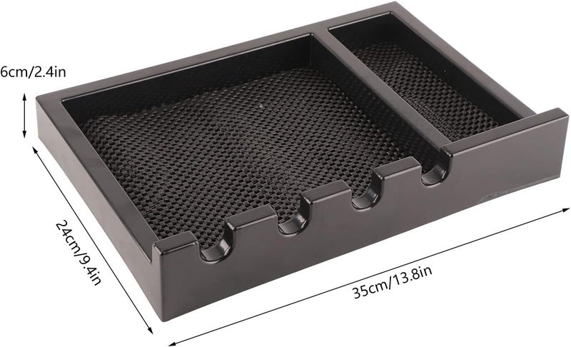 Barber Tray Holder | Non - Slip & Strong Adsorption for Hair Tools | Large Salon Tray for Scissors/Brushes/Clippers | ABS Material, 35x24cm Work Area - Image 2