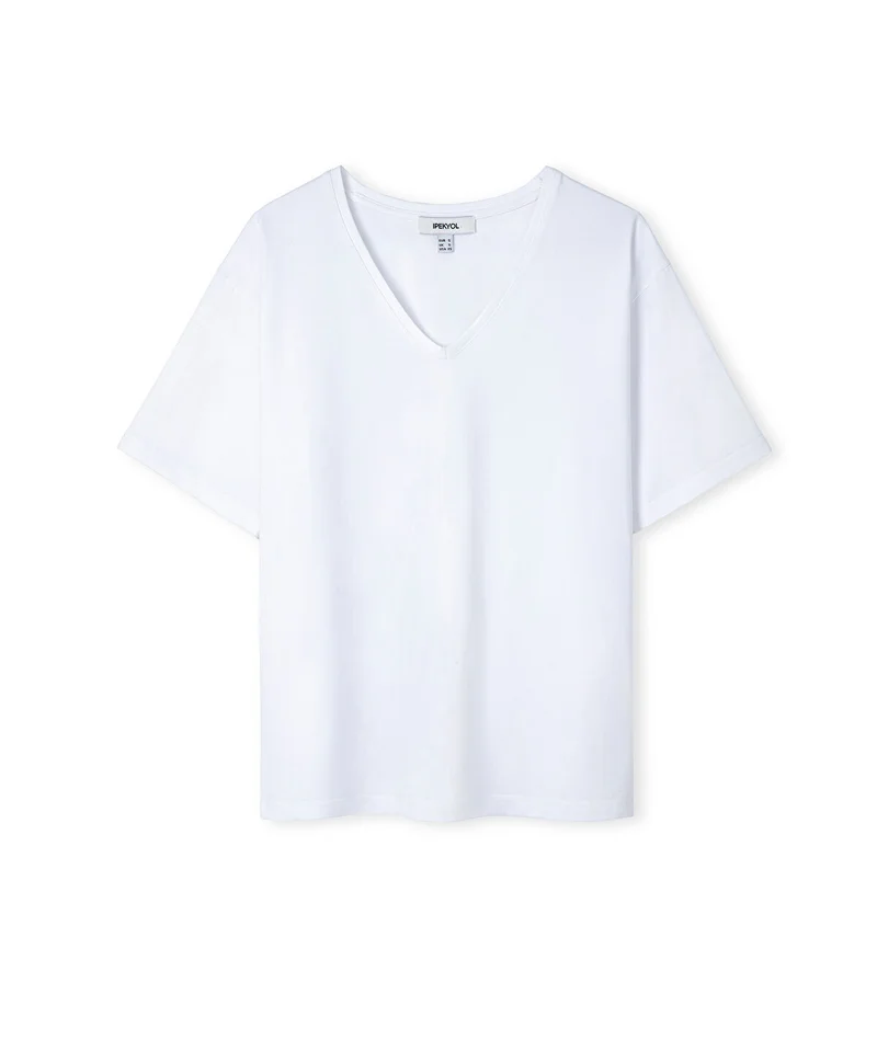 Ipekyol  Basic V-Neck T-Shirt for Women | Best Price UAE