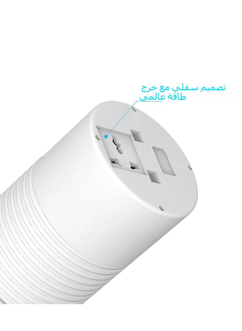 .Socket شاحن برفادات هوائية بقدرة شحن سلكية سريعة 18 واط لخزائن المطبخ - Socket مخفية على سطح الطاولة مع 4 منافذ بريطانية + منفذ USB A+C عالمي وشاحن سلكي بقوة 15 واط  - Image 5