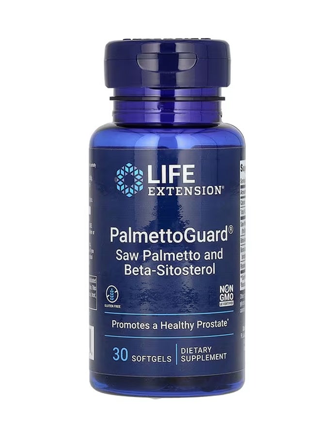 PalmettoGuard Saw Palmetto and Beta-Sitosterol 30 Softgels