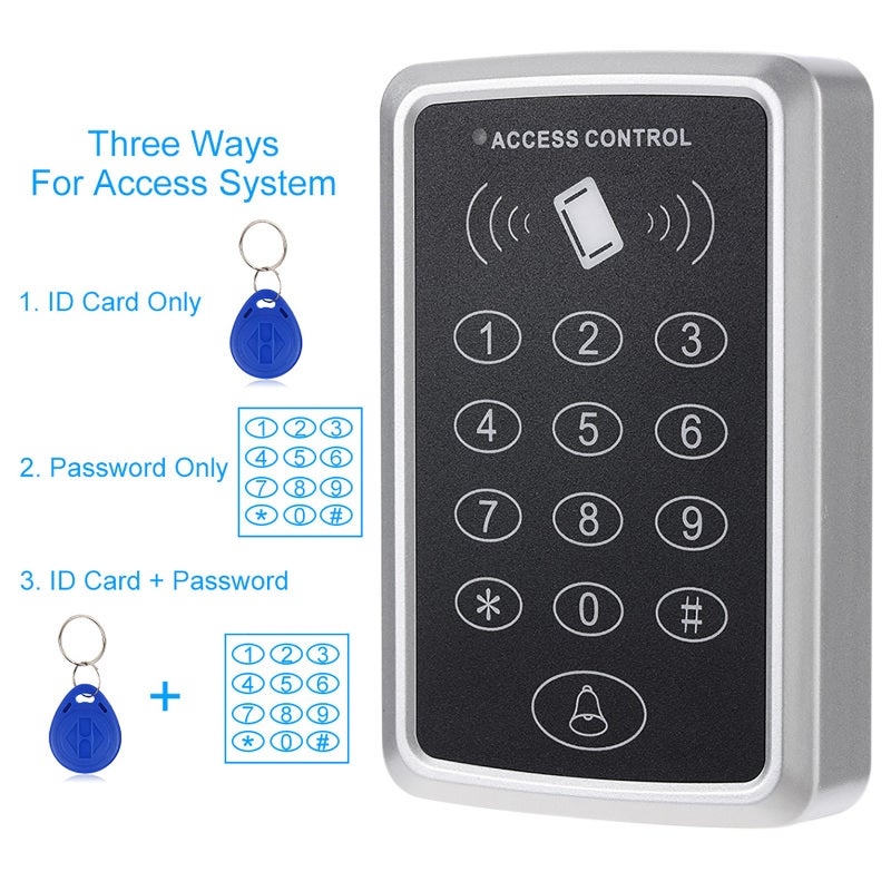 Single Door Access Control System: Contactless RFID Technology, Keypad Programmable, Standalone Operation - Proximity RFID Card for Commercial Office, Retail Store & Residential Use - Image 5