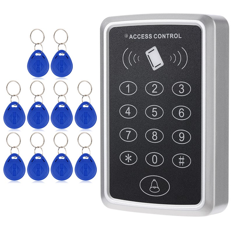 Single Door Access Control System: Contactless RFID Technology, Keypad Programmable, Standalone Operation - Proximity RFID Card for Commercial Office, Retail Store & Residential Use - Image 1