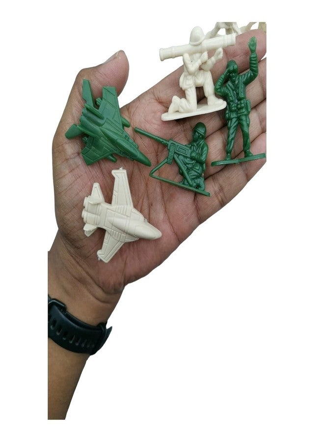 AZE Enterprises 95 PCs Army Soldier Toy Set for Kids - Military Action Figures Playset with Tanks, Jets, Weapons & Accessories - Educational, Fun, Creative Toy for Boys & Girls - Image 5