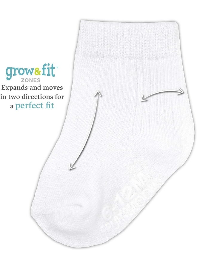 FRUIT OF THE LOOM Fruit of the Loom Baby 14-Pack Grow & Fit Flex Zones Cotton Stretch Socks - Image 2