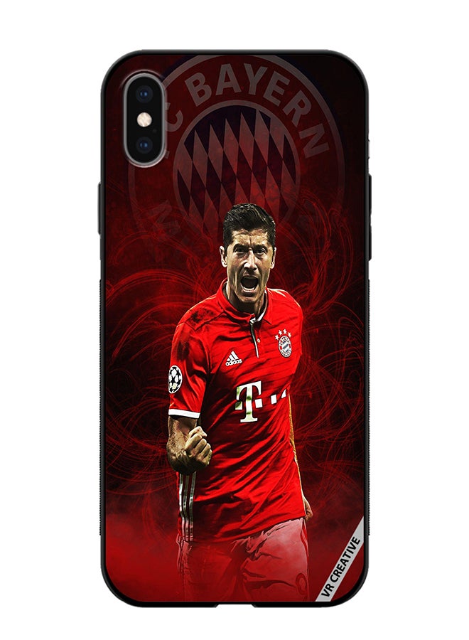 VR CREATIVE Protective Case Cover For Apple iPhone X/XS Lewandowski Design Multicolour - Image 1