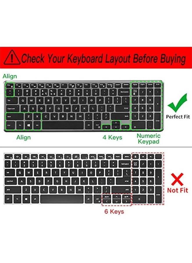 Arabest - Black Keyboard Cover for Dell Inspiron 15 3000 5000 3583, G3 G5 G7 15.6 Series, 17.3 Dell G3 Series, Insprion 17 7786, 5000 Series with Numeric Keypad - Image 1
