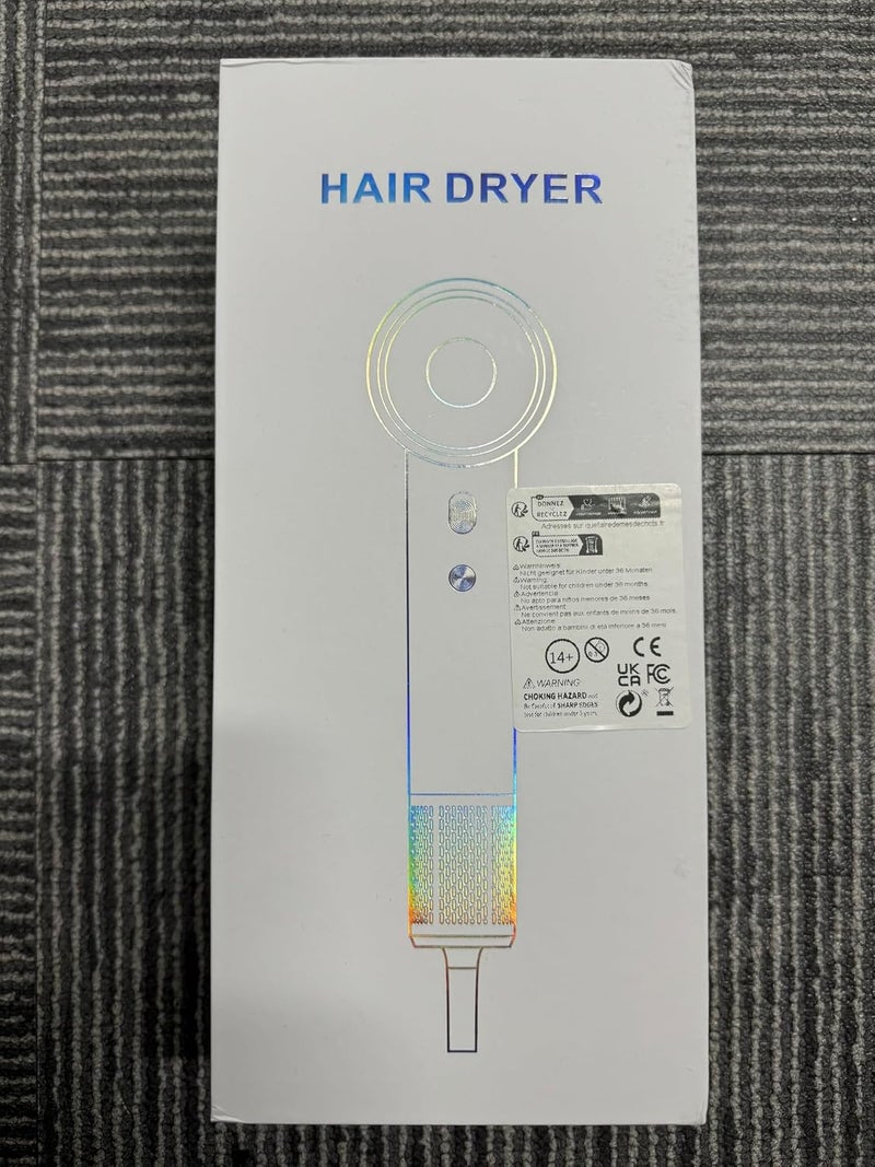 HyAdierTech Hair Dryer with Diffuser, 2400 W Professional Hair Dryer with 2 Speed and 3 Heat Settings, 110,000 RPM High Speed Hair Dryer for Travel and Home (Cream) - Image 2