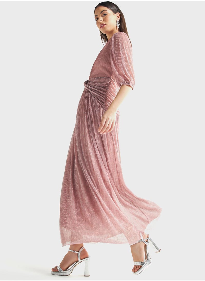 FAV Twist Front Mesh Tiered Dress  - Image 4