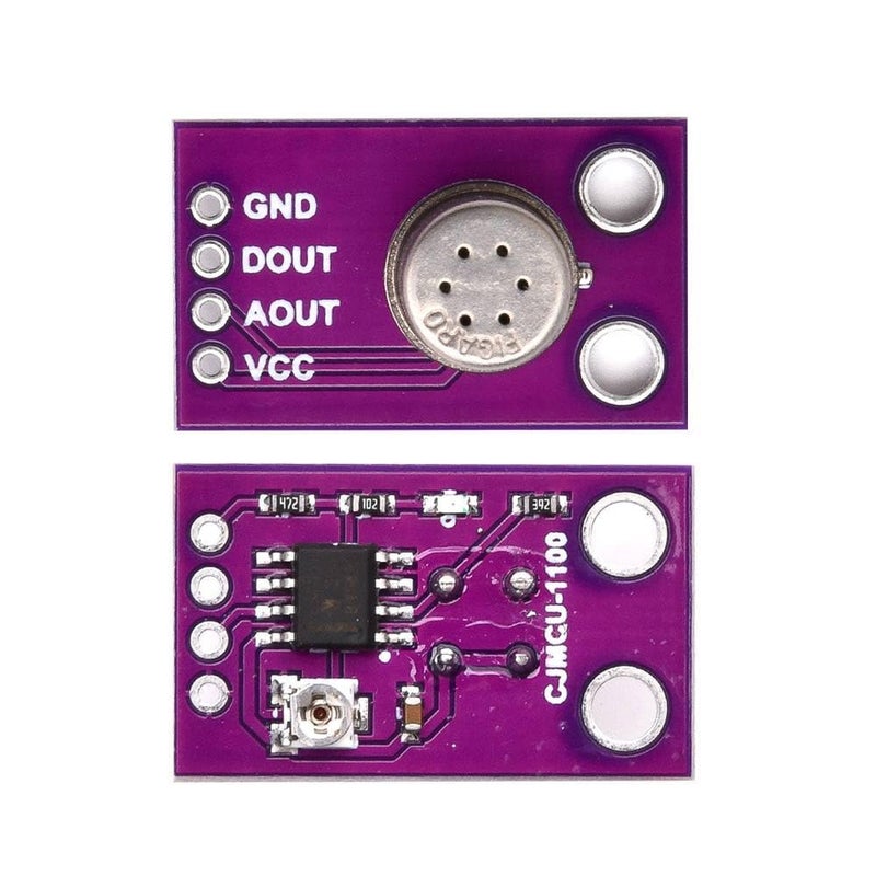 TGS2600 وحدة استشعار جودة الهواء الأرجواني مع مجموعة إبر MCU 110026 - Image 3