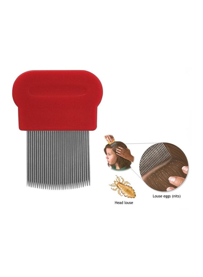مشط للقمل بأسنان طويلة ستانلس ستيل