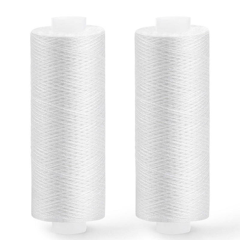 Zmaagg Sewing Thread  200 Yards Per Roll White Thread For Sewing  Polyester Threads For Sewing Machine  Hand Stitching  Embroidery - Image 1