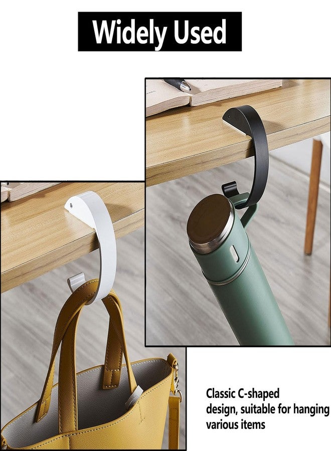 piercing Bag Holder Hook, Bag Holder, Secure Purse Holder for Restaurant and Office Use, Compact Bag Hanger for Travel and Shopping, Single Piece C-Shape Design - Image 5