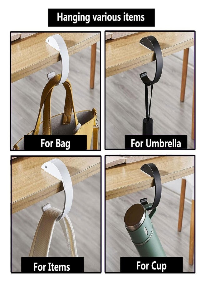 piercing Bag Holder Hook, Bag Holder, Secure Purse Holder for Restaurant and Office Use, Compact Bag Hanger for Travel and Shopping, Single Piece C-Shape Design - Image 2