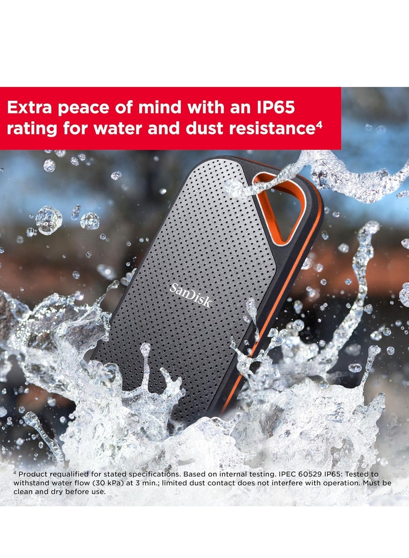 sandisk 2TB Extreme PRO Portable SSD - Up to 2000MB/s - USB-C, USB 3.2 Gen 2x2 - External Solid State Drive - SDSSDE81-2T00-G25 - Image 5