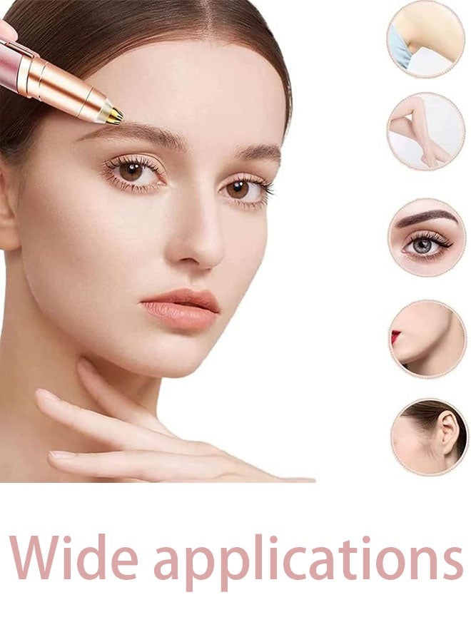 Rechargeable Eyebrow Hair Remover,Electric Painless Eyebrow Trimmer Epilator, Portable Eyebrow Hair Removal Razor Eyebrow Razor With Light,Brows Shaper. For Face Hair And Nose Hair - Image 3