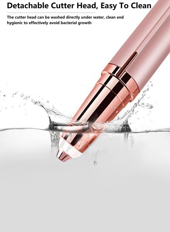 Rechargeable Eyebrow Hair Remover,Electric Painless Eyebrow Trimmer Epilator, Portable Eyebrow Hair Removal Razor Eyebrow Razor With Light,Brows Shaper. For Face Hair And Nose Hair - Image 4