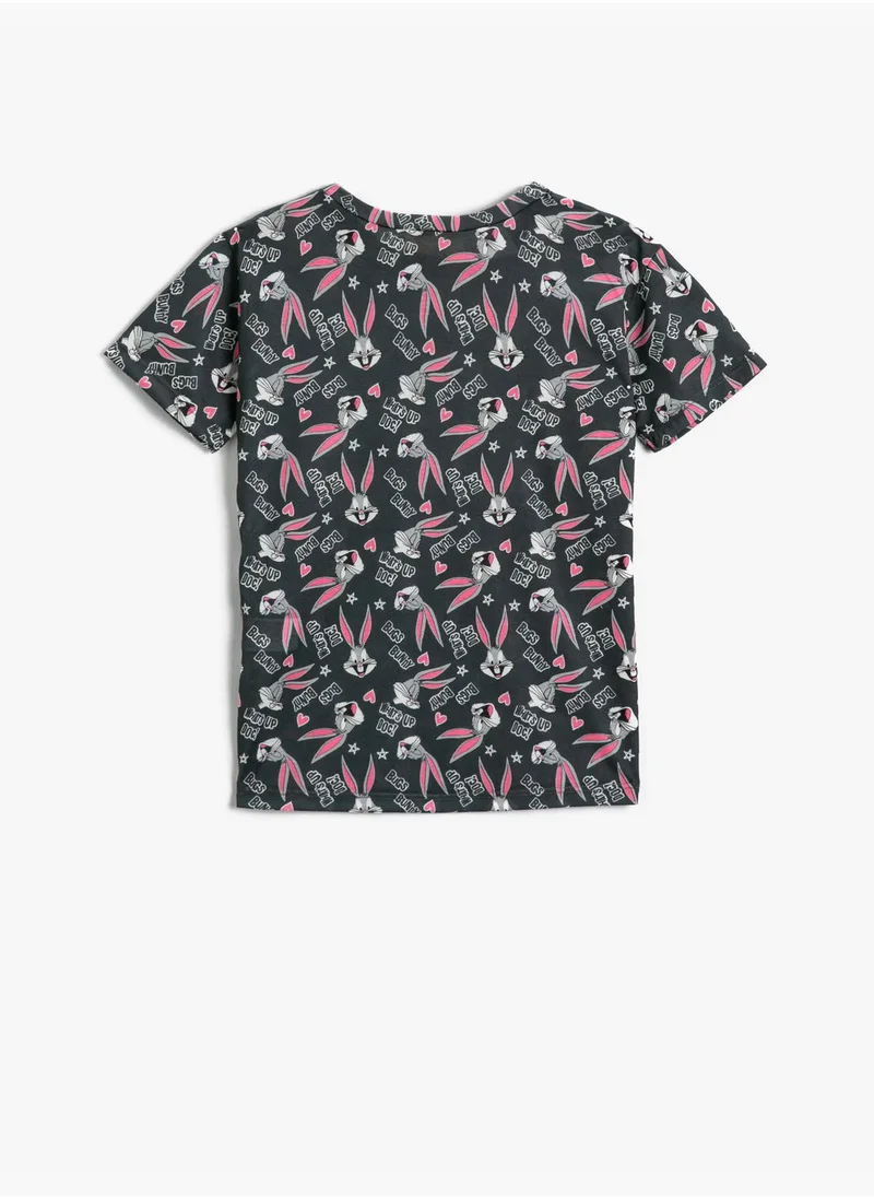 KOTON Bugs Bunny Licensed Printed T-Shirt