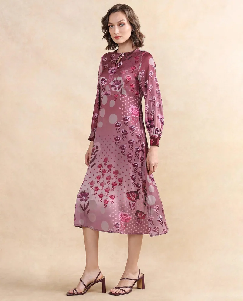 Rareism Women's Printed Maxi Dress