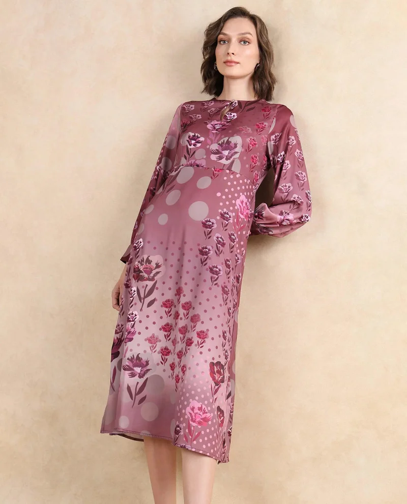 Rareism Women's Printed Maxi Dress