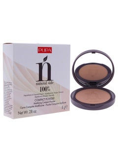 PUPA Milano Natural Side Compact Powder 003 Warm Beige Blurring Matte Pressed Powder Lightweight Coverage For A Radiant Poreless Complexion With Texture Smoothing Jojoba Oil 0.28 Oz  - Image 4