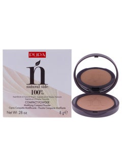 PUPA Milano Natural Side Compact Powder 003 Warm Beige Blurring Matte Pressed Powder Lightweight Coverage For A Radiant Poreless Complexion With Texture Smoothing Jojoba Oil 0.28 Oz  - Image 1
