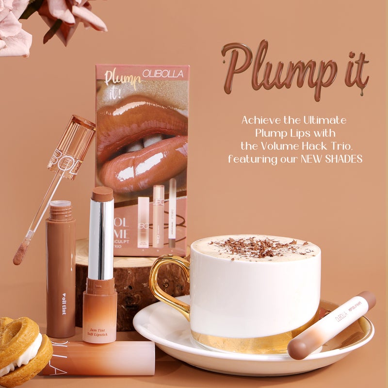 Exclusive Lip Makeup Set: Lip Liner + Glossy Lip Gloss + Mirror-Effect Lipstick, Three-Piece Set, Easy To Apply - Image 5