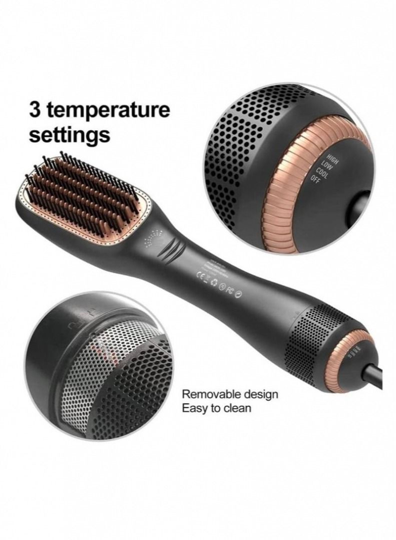 ELTRAZONE 2 In 1 Professional Hair Dryer Brush Straightening Brush Hot Air Styling Comb Electric Hair Straightener Styler - Image 5
